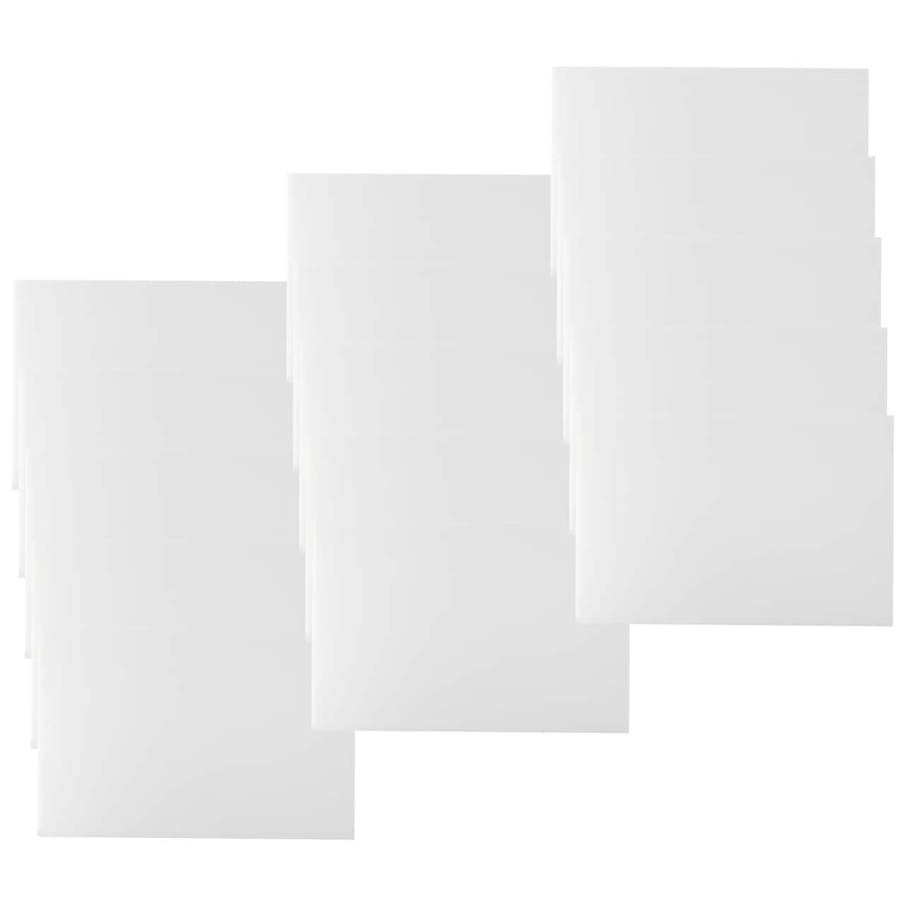 15 Pack: 20" x 30" White Plastic Corrugated Board by Creatology™